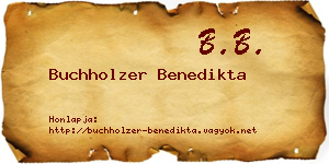 Buchholzer Benedikta névjegykártya